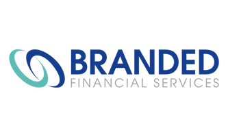 Blue and gray brand logo with a stylized flame and text.